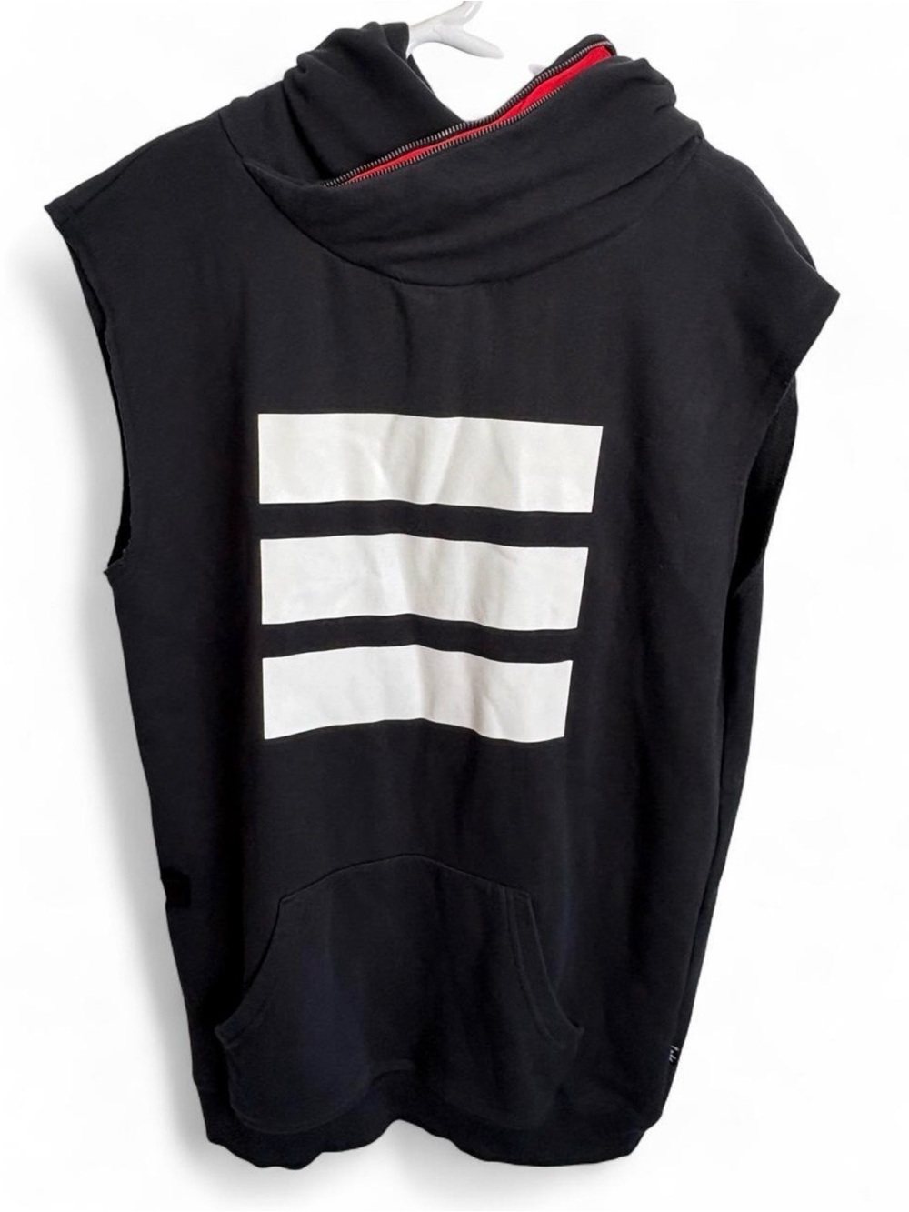 Adidas Originals Berlin Hooded Dress Sleeveless Sweatshirt Black White Small